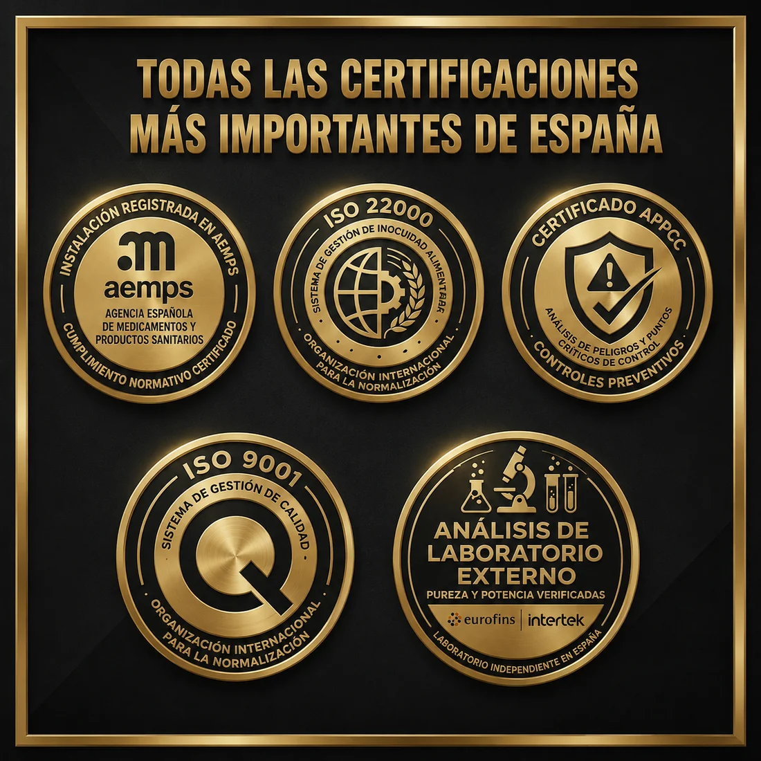 Safety and quality certificates